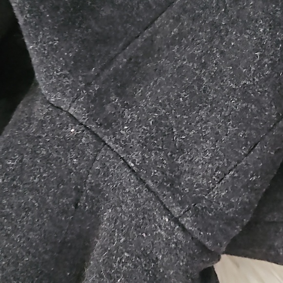 London Fog Wool Blend Black Pea Coat - Picture 11 of 12